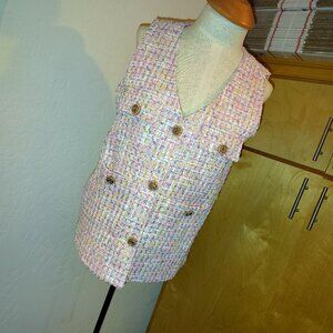 Xiya women's tweed vest